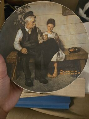 Knowles Wall Decor Plate in Brown, Black, Cream